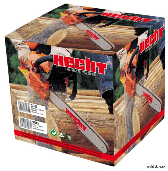 Hecht 25Q100R Rola lant 3/8 micro - 1.3mm, 1640 links, 30,5 m