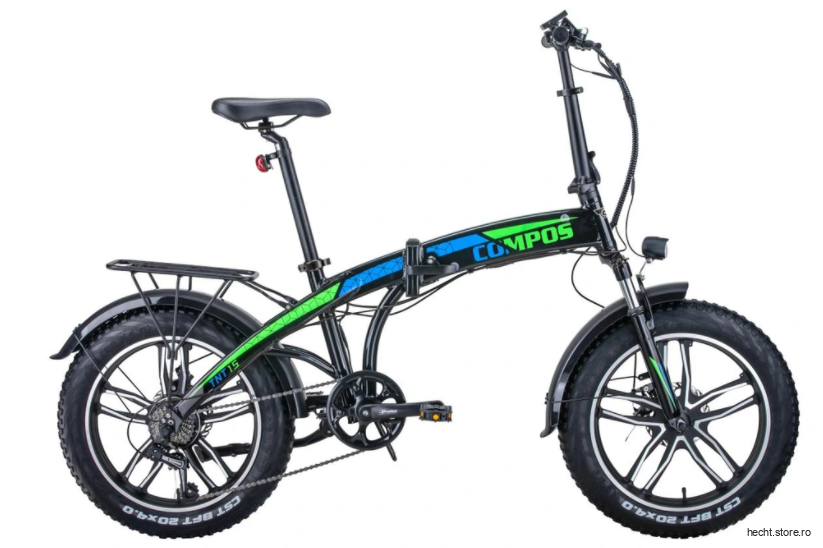 Hecht Compos XL Negru bicicleta electrica pliabila