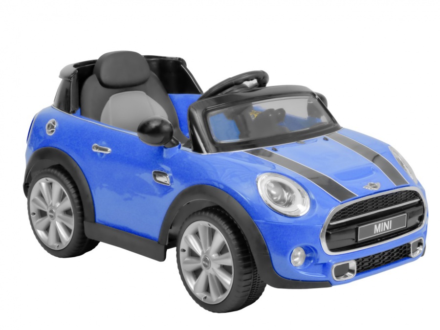 MINI HATCH- BLUE este o mașina albastra cu baterii